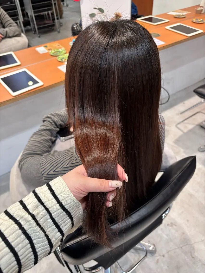 パーマ 髪質改善 千田 りんなのヘアスタイル