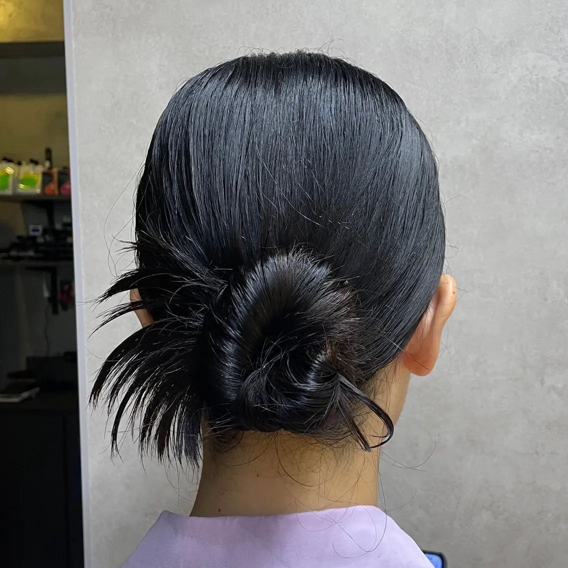 ミディアム ヘアアレンジ ヘアセット ミディアム レイヤー /アレンジ/篠崎渚彩のヘアスタイル