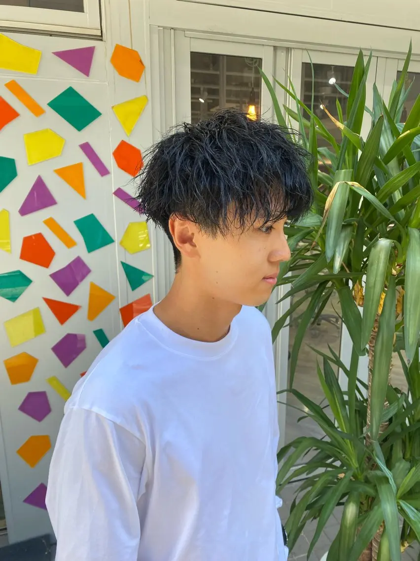 ショート パーマ メンズ メンズパーマ ツイストスパイラルパーマ トリートメント スパイラルパーマ Riganuts王子 Hayato✂︎のヘアスタイル