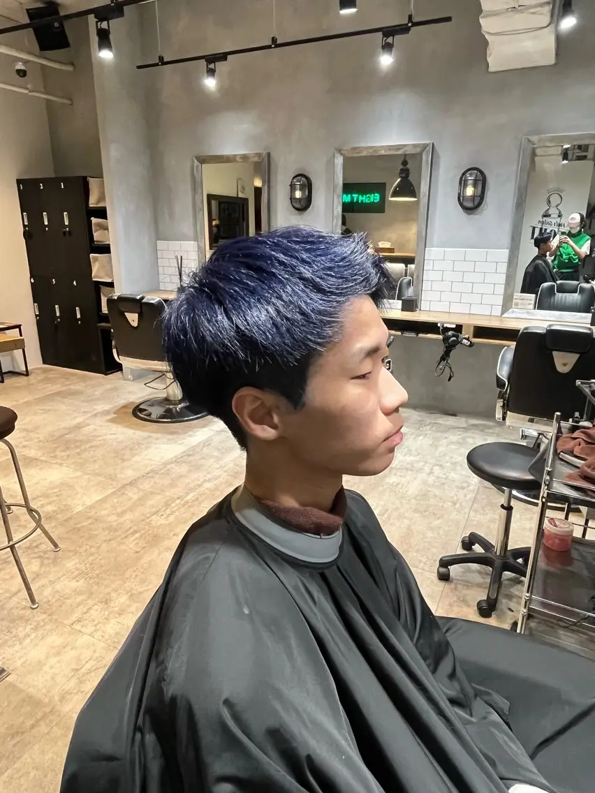 カラー メンズ 清水 men'sパーマ特化のヘアスタイル