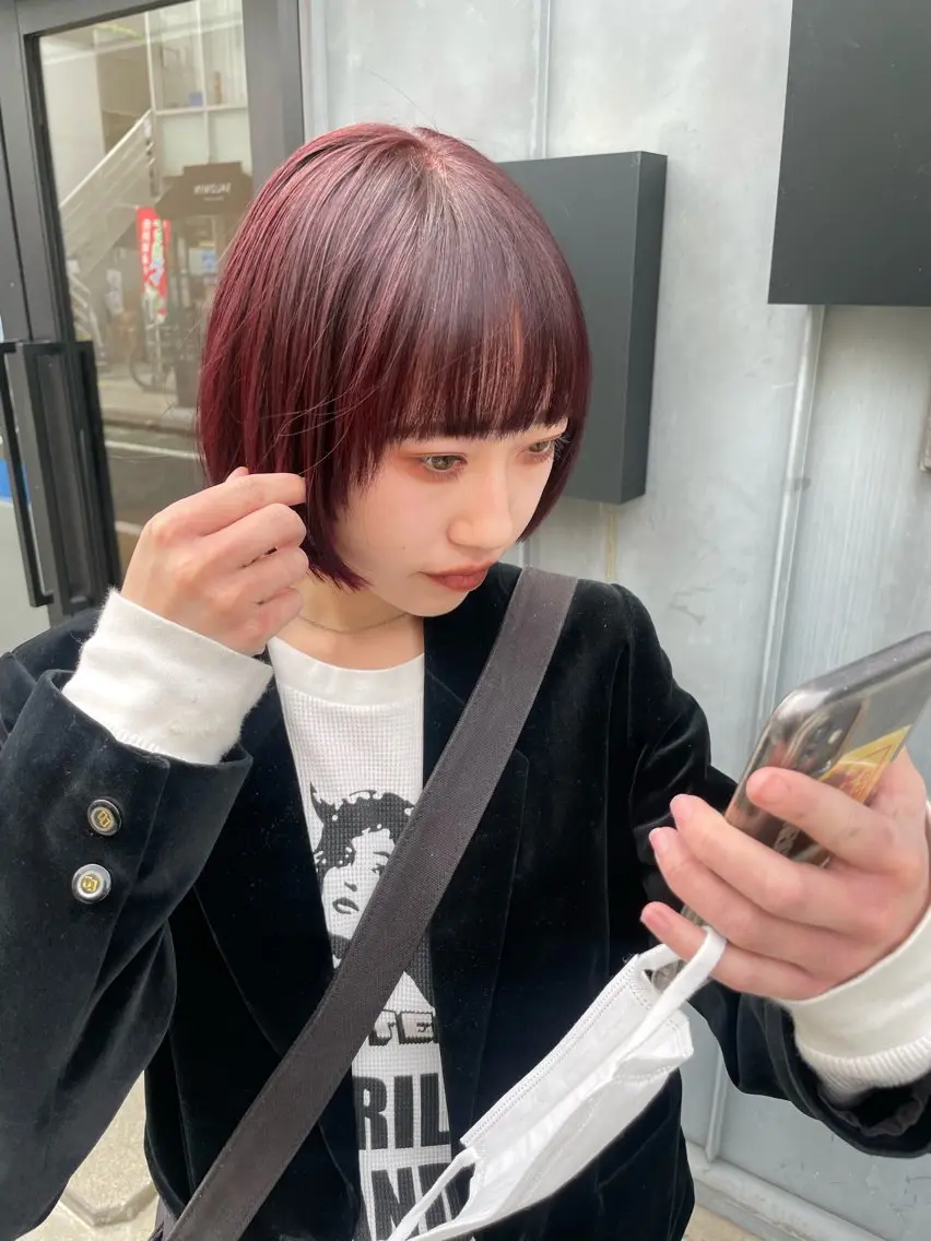 ショート カラー バレイヤージュ ブリーチ ケアブリーチ デザインカラー ダブルカラー カット ヘアカラー トリートメント ヘアセット スパイラルパーマ 🌐hina⭐️のヘアスタイル