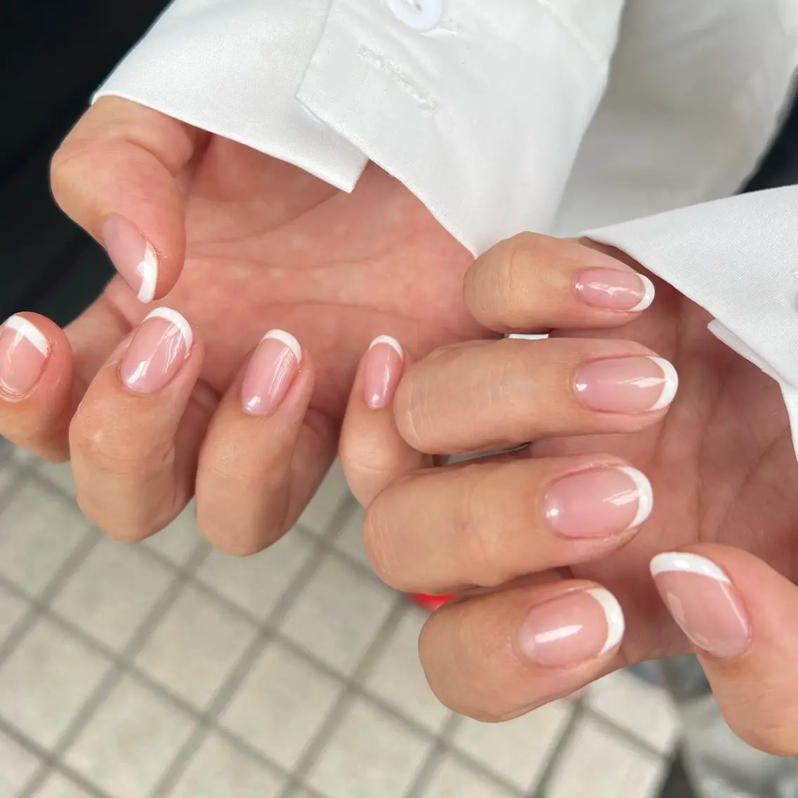 ネイル フレンチネイル ハンドネイル nailsalon Solnaのネイルデザイン
