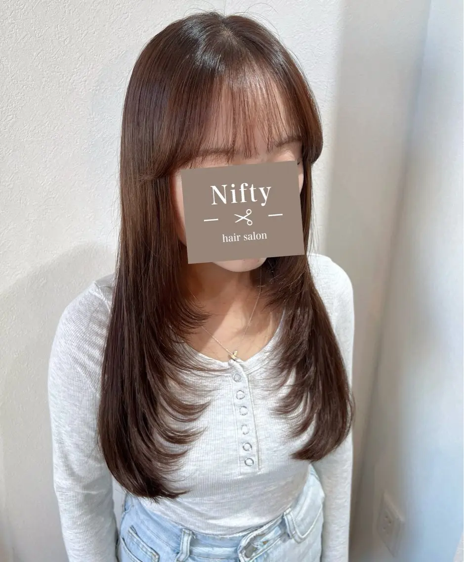 ロング カラー カット ヘアカラー トリートメント 勢力 星南のヘアスタイル