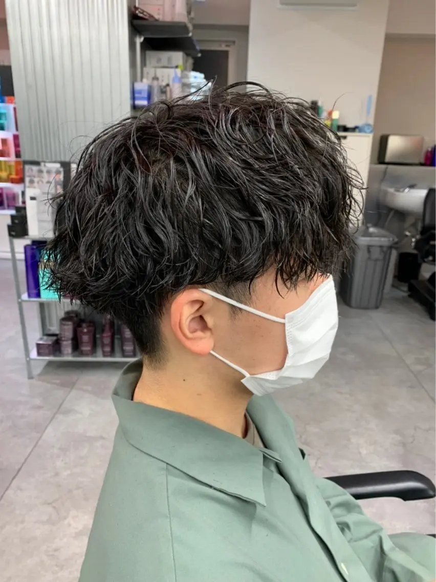 ショート カラー パーマ メンズ カット パーマ パーマ支持率No.1 ❤️🔥安成弾のヘアスタイル