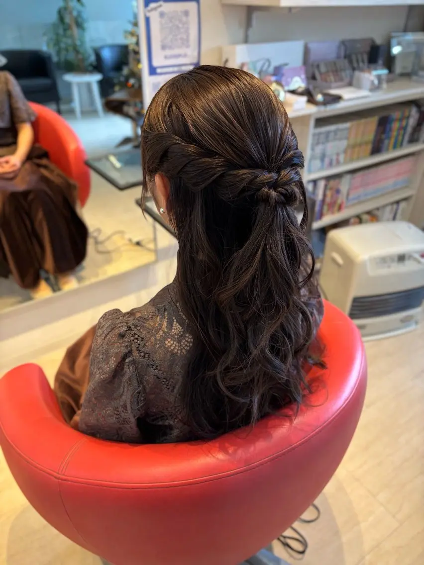 ロング ヘアセット lachiq R+ カイトのヘアスタイル