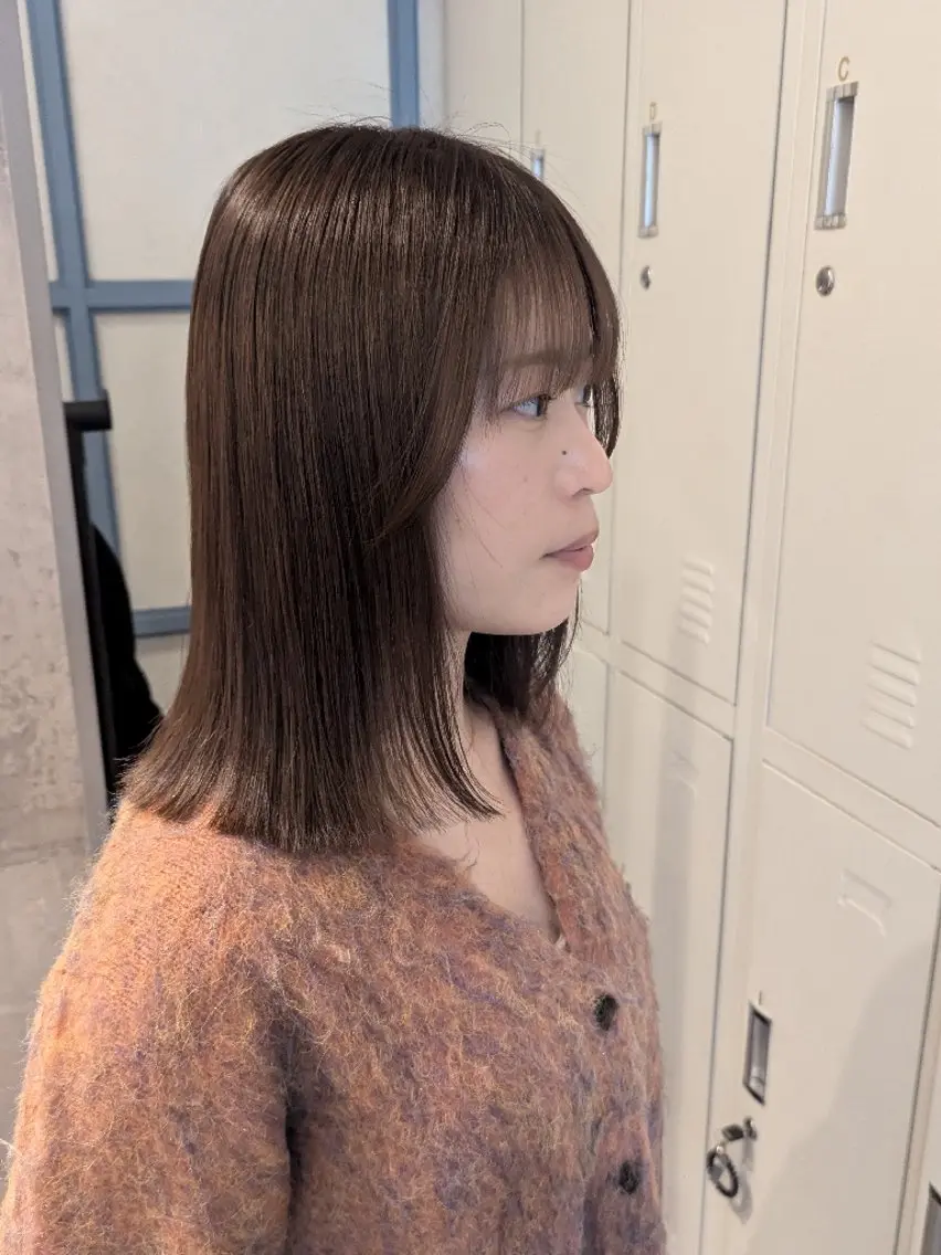 ミディアム カラー ベージュカラー カット トリートメント 🏹MIYU￤抜け感 ×柔らかカラーのヘアスタイル