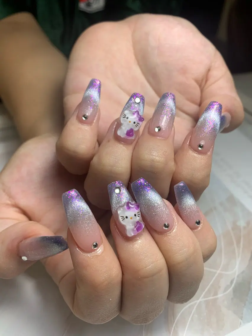 ネイル フレンチネイル ジェルネイル 韓国ネイル マグネットネイル マグネットフレンチ akina nailsのネイルデザイン