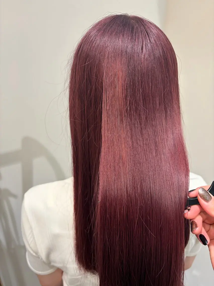 セミロング ヘアカラー Amas ゆいのヘアスタイル