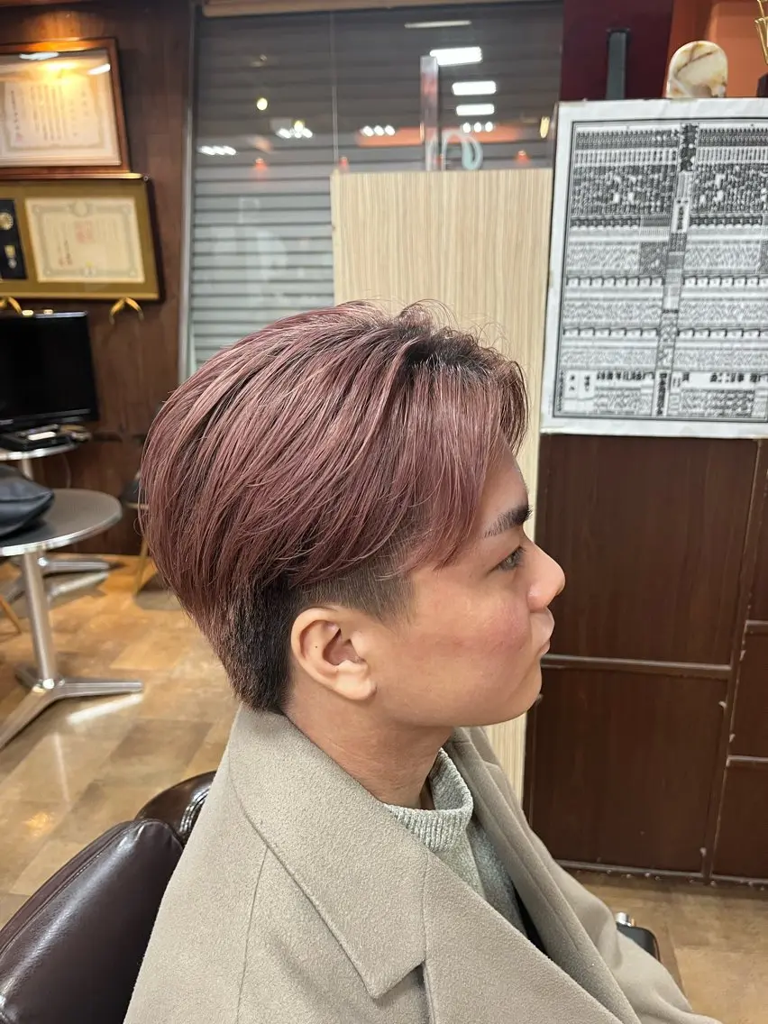 ショート カラー ヘアアレンジ メンズ 北 彩音のヘアスタイル
