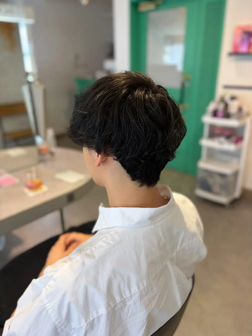 メンズ ヘアカラー 彩菜/透明感艶カラー /赤み消しカラーのヘアスタイル