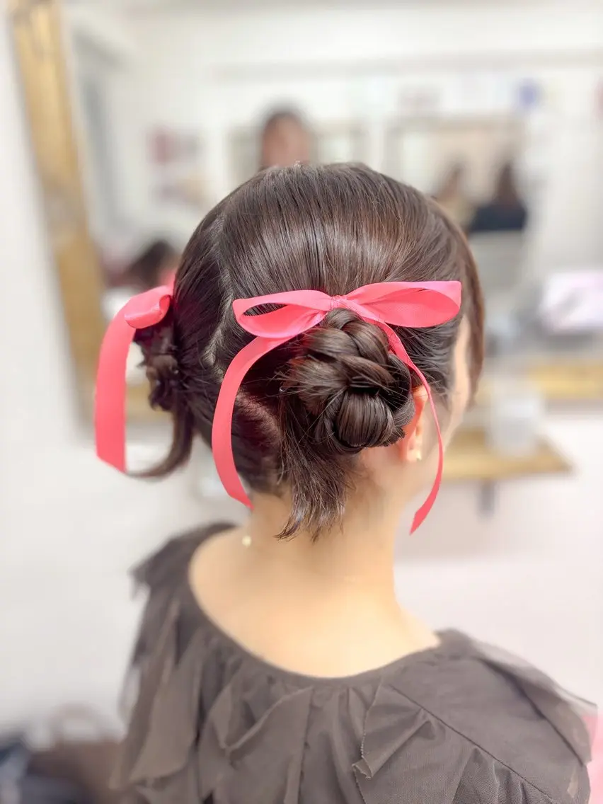 ミディアム ヘアセット ⭐︎moe 【ヘアセット🧸】のヘアスタイル