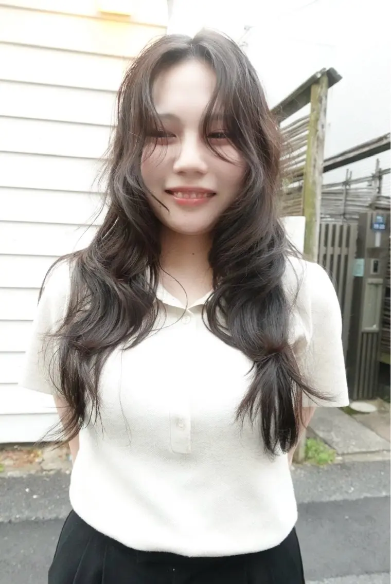 セミロング パーマ セミロングパーマ デジタルパーマ カット パーマ sakoda shunkiのヘアスタイル