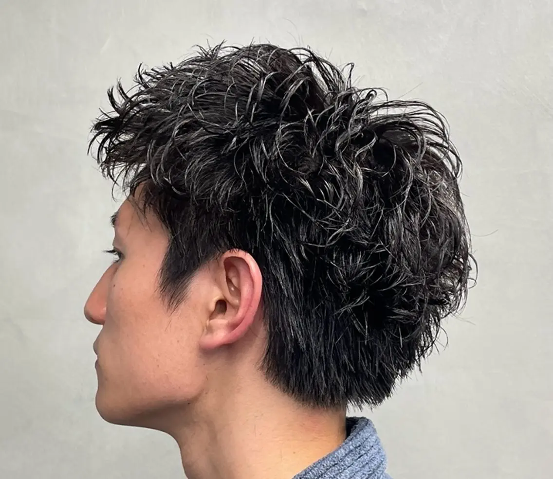 ショート パーマ ヘアアレンジ メンズ fifth 石川 凪のヘアスタイル