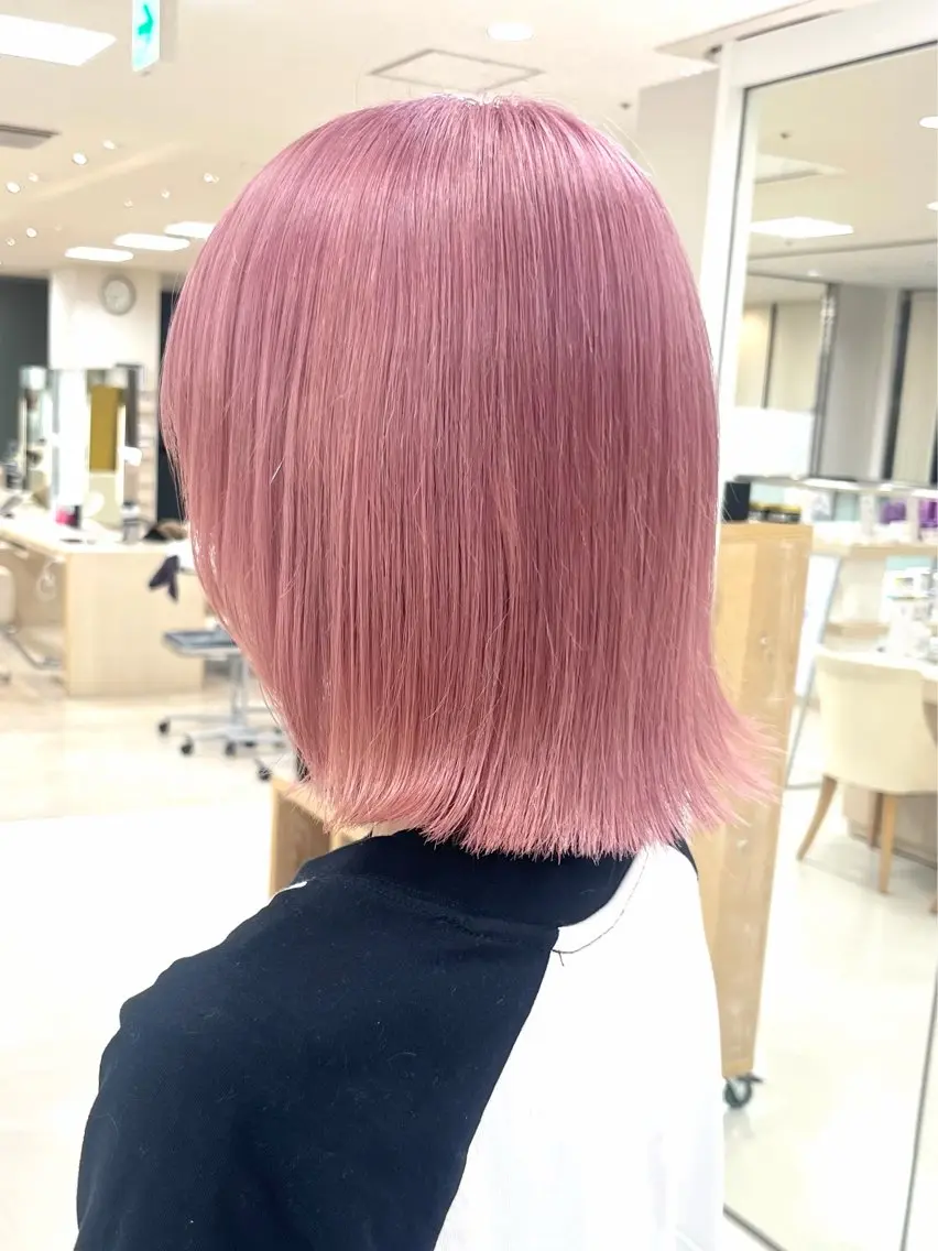 ミディアム カラー ヘアカラー トリートメント 暖色/ブリーチカラー 🎀 M i k uのヘアスタイル