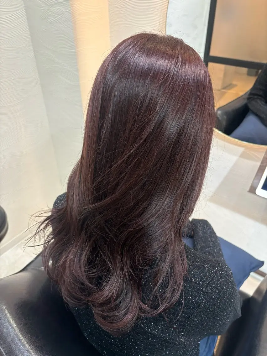 ミディアム カット ヘアカラー トリートメント 🍒透明感カラー NO.1/ララ🍒のヘアスタイル