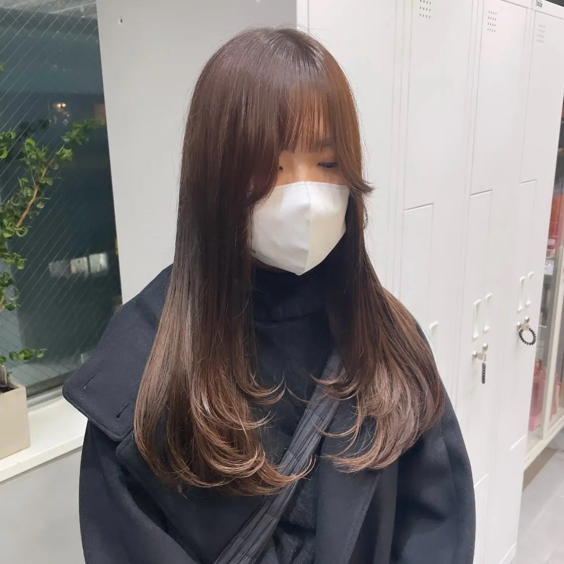 ロング カラー ブラウンカラー マロンブラウン レイヤーカット カット ヘアカラー Rui/透明感カラー 暖色/レイヤーカットのヘアスタイル
