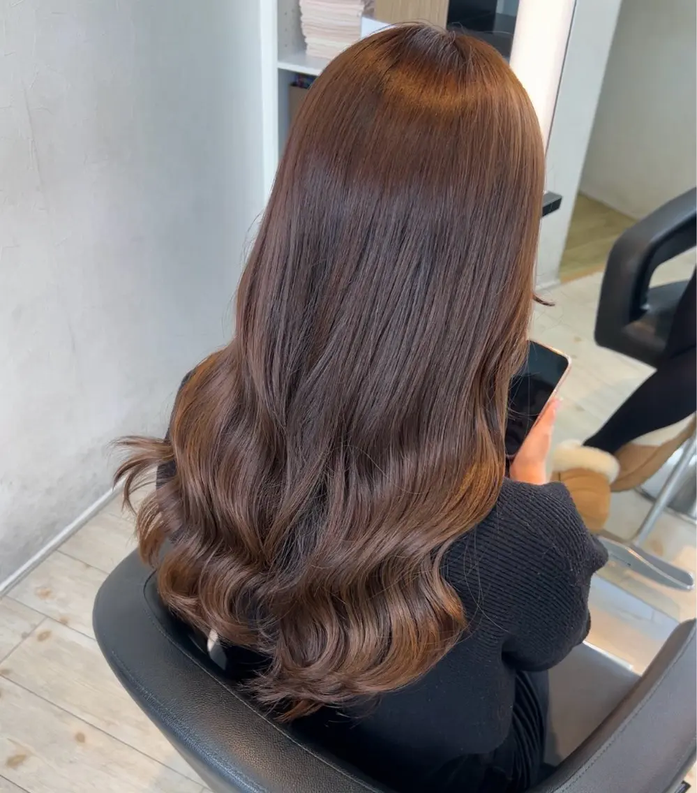 ロング カラー りん🌷︎透明感カラ ー/ヘアアレンジのヘアスタイル