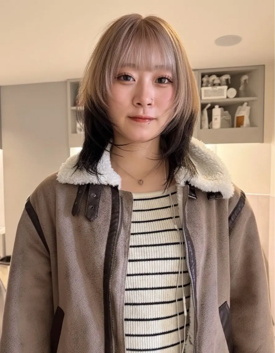 ショート カラー ヘアカラー トリートメント RAIMA ケアハイトーンのヘアスタイル