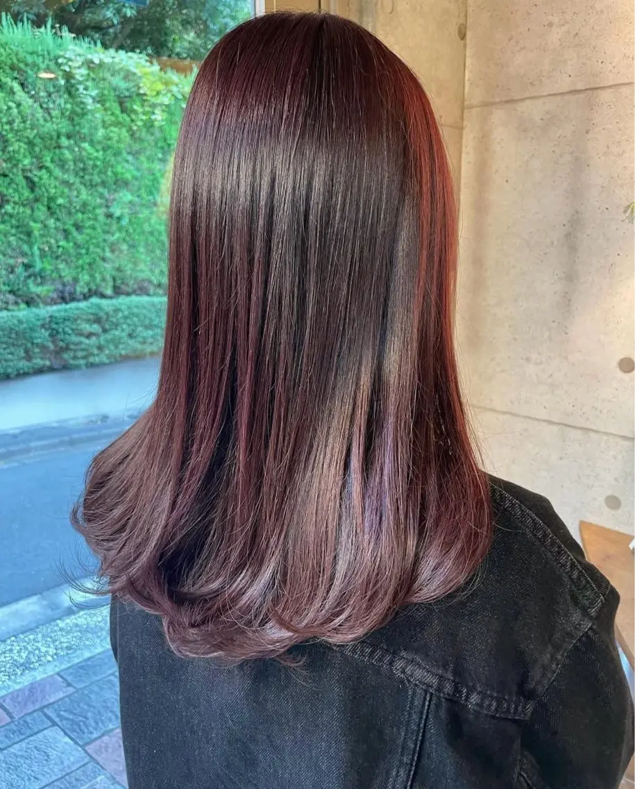 ロング カラー 前髪似合わせ | yukaのヘアスタイル