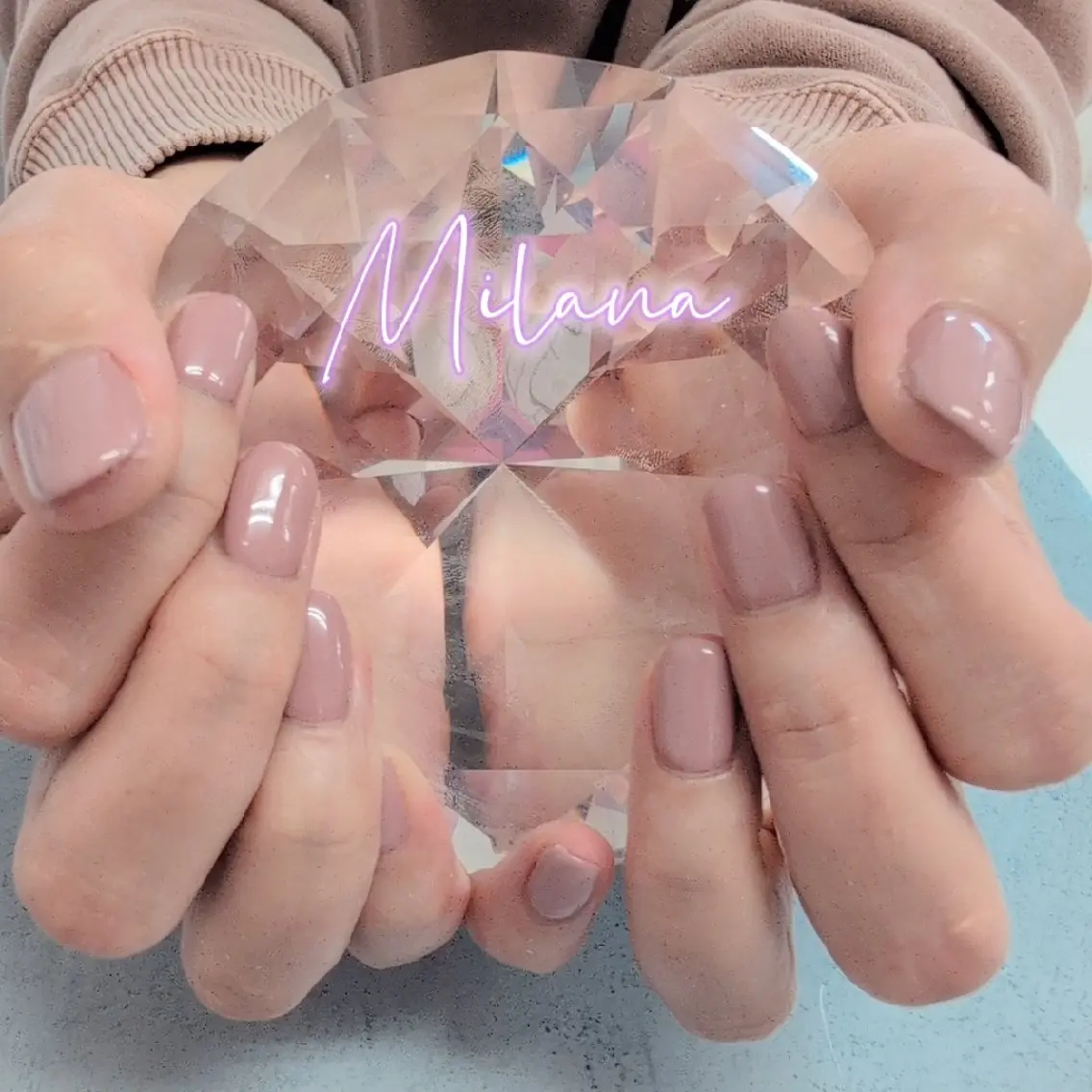 ネイル ワンカラーネイル ハンドネイル Milana 川瀬のネイルデザイン