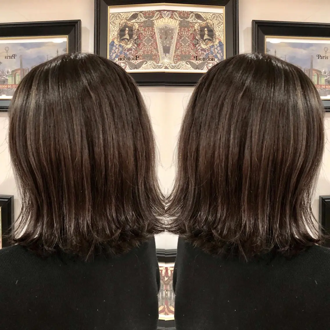 ショート カラー アッシュ アッシュブラウン ブラウンカラー M IIのヘアスタイル