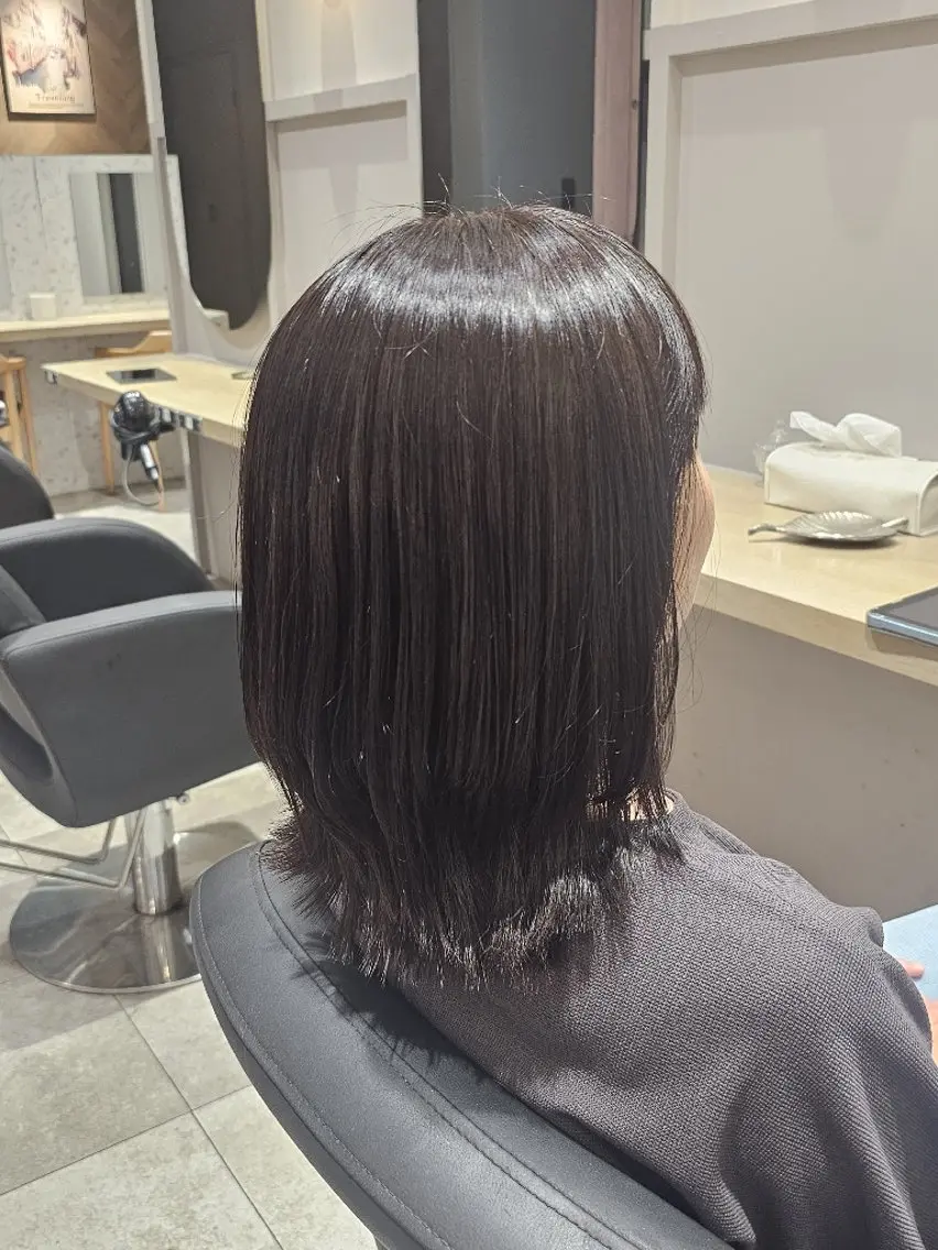 ミディアム カラー ミディアムレイヤー レイヤーカット カット ヘアカラー トリートメント 🍀☘️阿部 誉叶☘️🍀のヘアスタイル