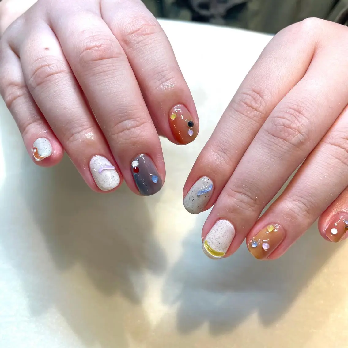 ネイル ハンドネイル 新井 ひなののネイルデザイン
