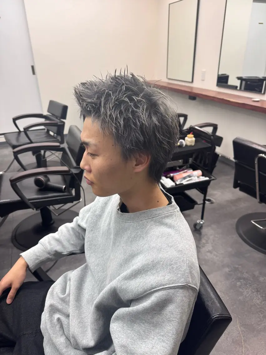 メンズ スパイキーショート カット 柏メンズカットパーマ NO.1タイチのヘアスタイル