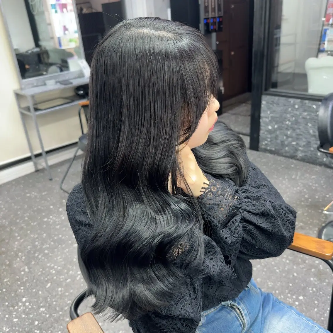 ロング カラー カット ヘアカラー トリートメント 髪質改善⭐️縮毛矯正 中野⭐️Rinaのヘアスタイル