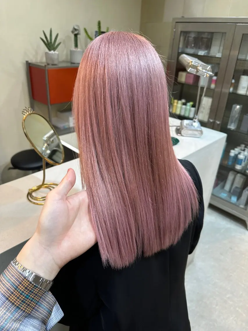 セミロング カラー ピンクカラー 似合わせ特化美容師 梅田/KOUTAのヘアスタイル