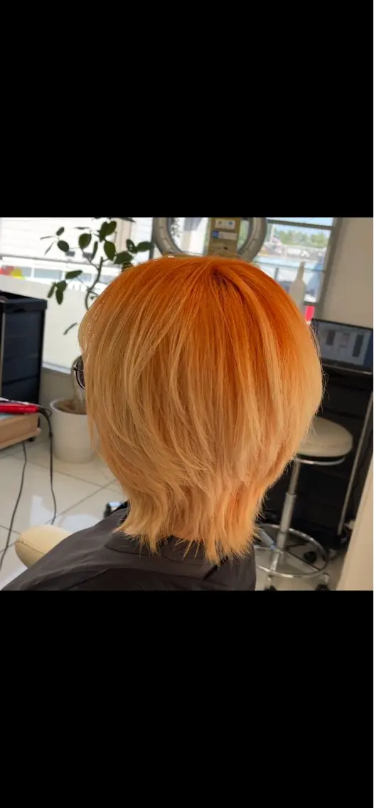 ミディアム レイヤーカット カット ヘアカラー トリートメント 藤原 亜美🤍のヘアスタイル