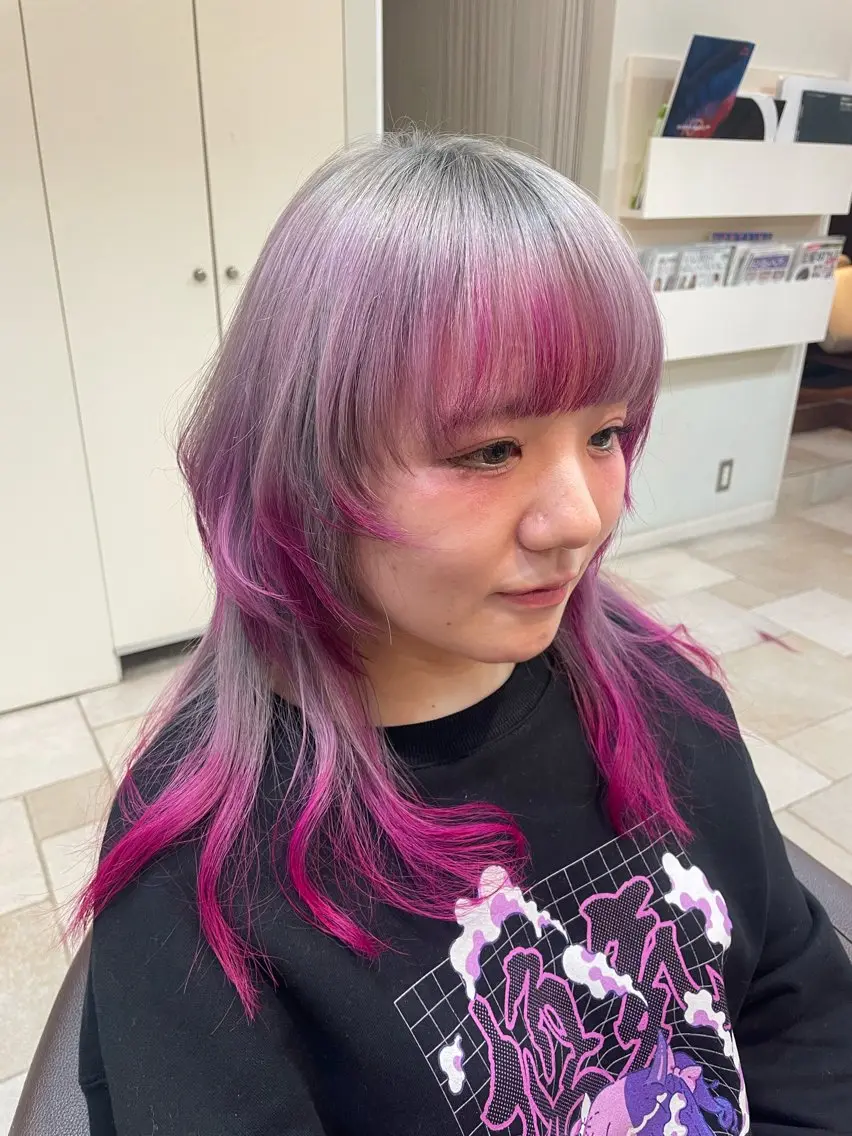 セミロング カット ヘアカラー トリートメント ハイトーン/ ケアカラー宮内萌のその他イメージ