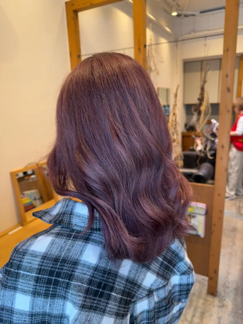 セミロング カラー 🤍江坂 ハヤシアヤナ🤍のヘアスタイル