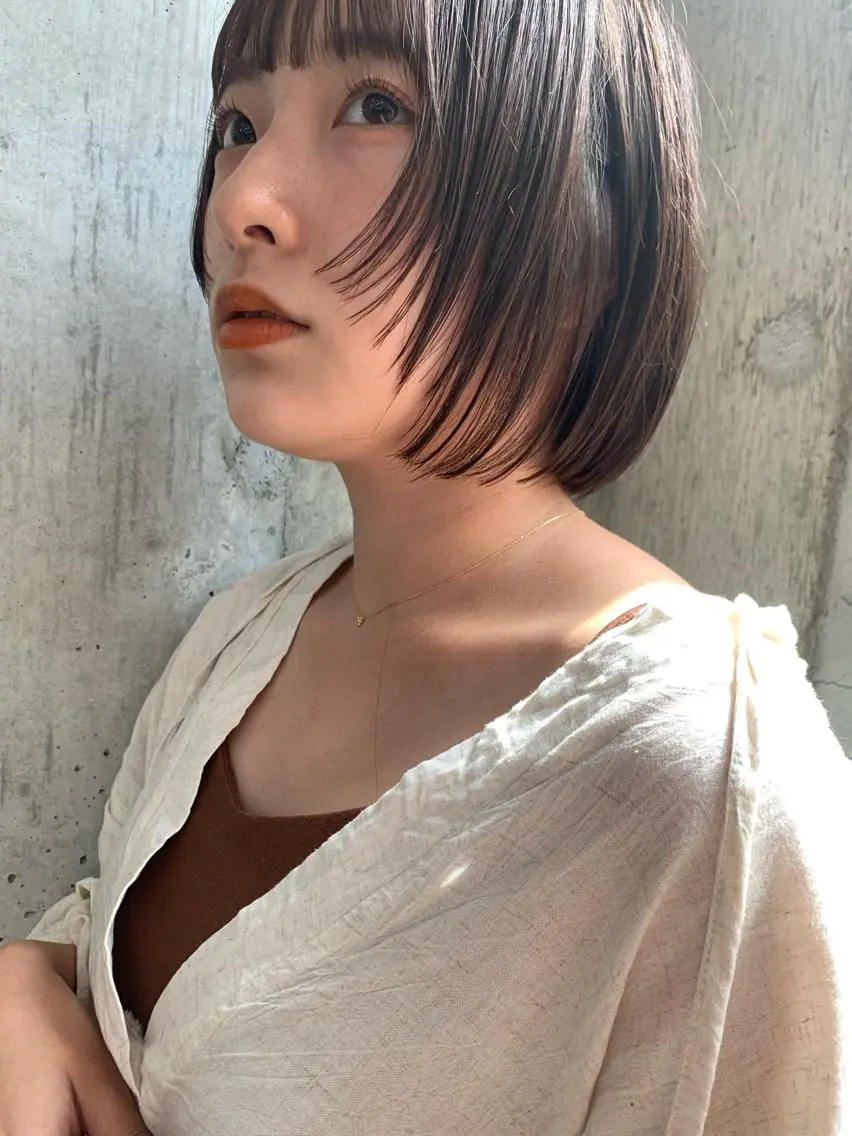 似合わせカット+ケアカラーの写真