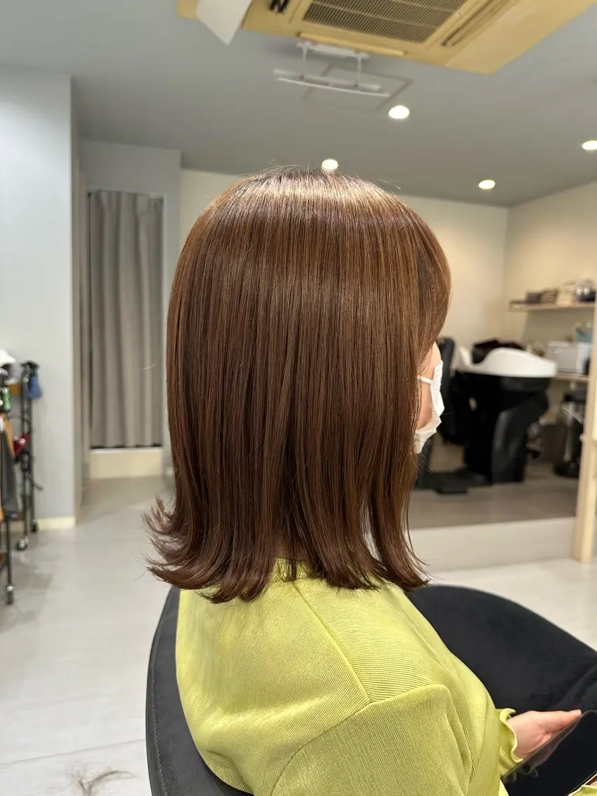 ミディアム jiji /北四番丁 押切瑠奈のヘアスタイル