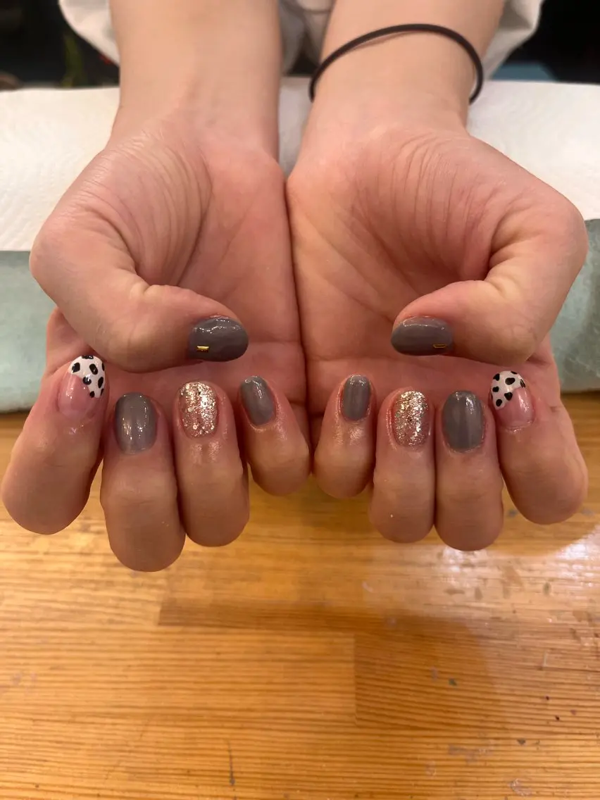 ネイル シンプルネイル nailAlaia 妙典店 アイリのネイルデザイン