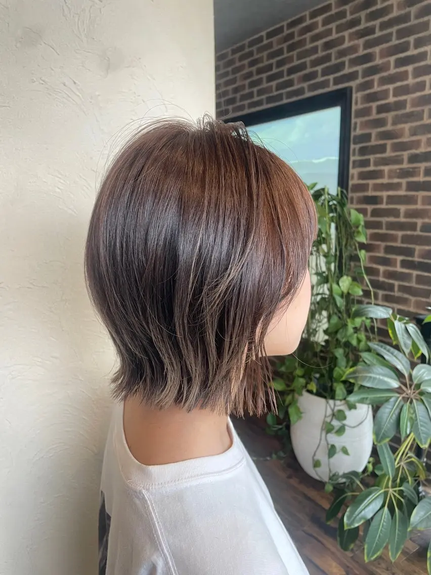 ショート カット ヘアカラー トリートメント Rechal🌙 yuuのヘアスタイル