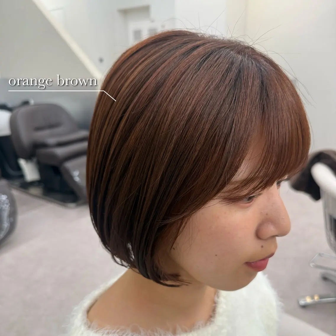 ミディアム カラー カット ヘアカラー トリートメント 美髪矯正/ベージュ カラー🧸綾里のヘアスタイル