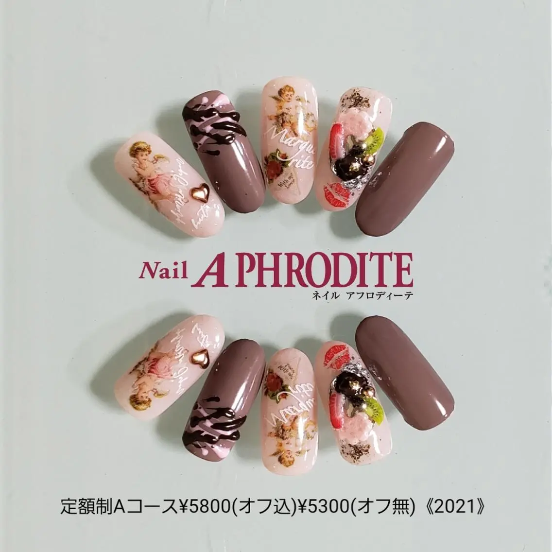 ネイル 持ち込み ニュアンスネイル ハンドネイル Nail Aphroditeのネイルデザイン