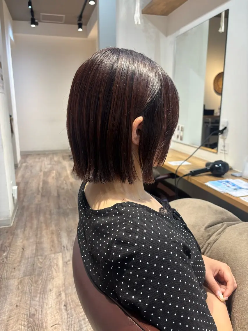ミディアム カット ヘアカラー トリートメント SOL Matsumuraのマツエク・マツパデザイン