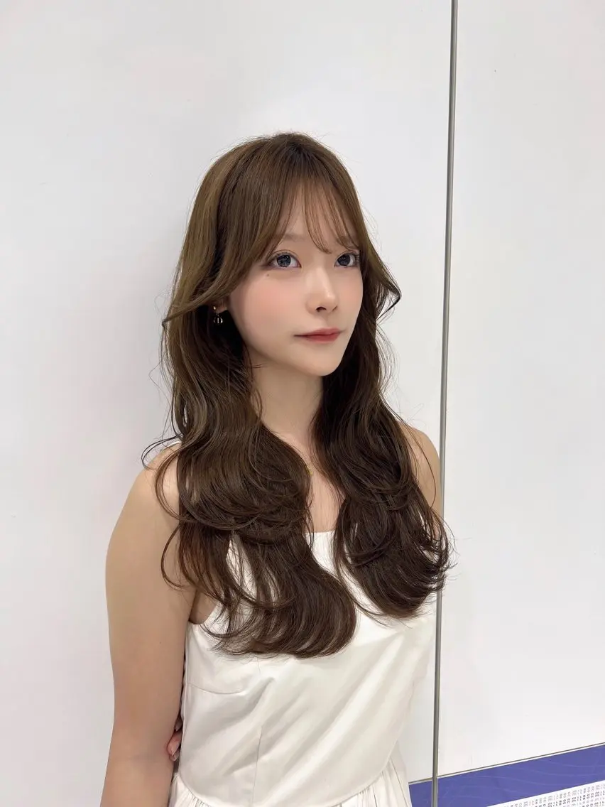 ロング カラー カット ヘアカラー トリートメント 透明感カラー/ 髪質改善/kuroのヘアスタイル