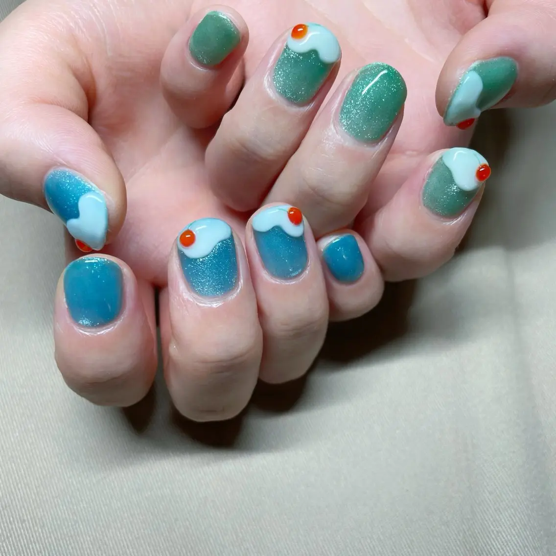 ネイル 夏ネイル ハンドネイル nail 6.のネイルデザイン