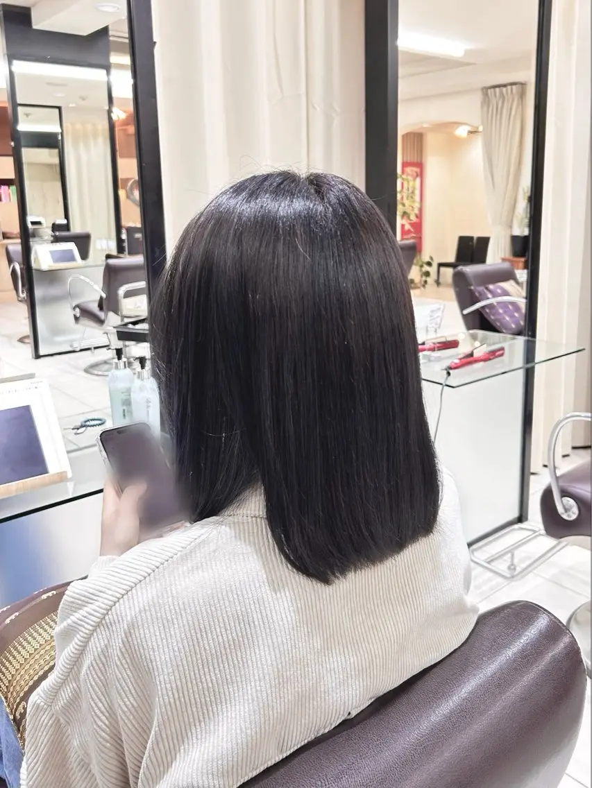 ミディアム カラー アッシュ 🫧カット¥0/ カノンClanc🫧のヘアスタイル