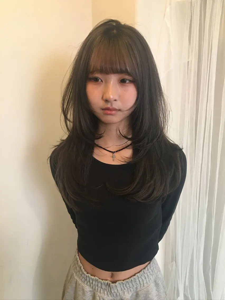 ロング カラー ヘアカラー トリートメント Hanaka🪷 ニュアンス×レイヤーのヘアスタイル