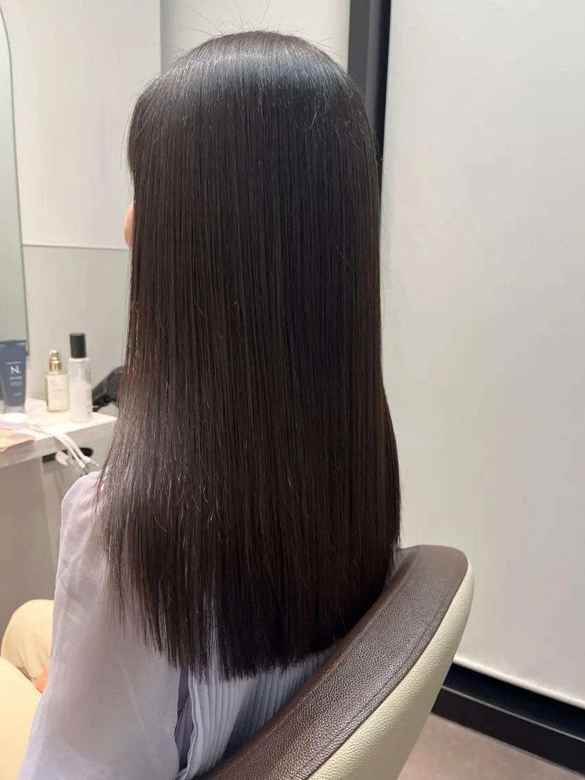 ロング カラー 髪質改善 トリートメント 藤井 仁紀のヘアスタイル
