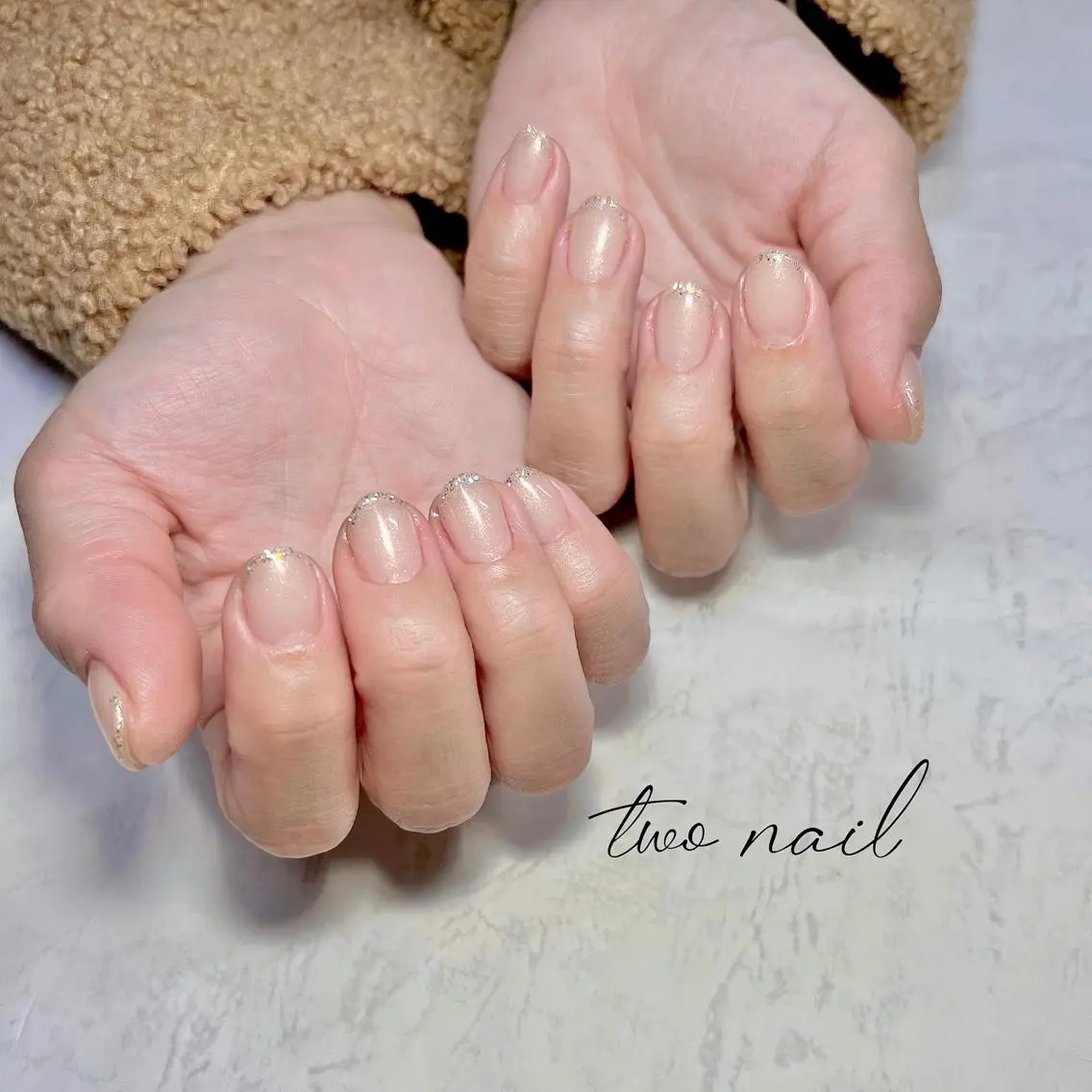 ネイル アートネイル フットネイル ハート ニュアンスネイル オフィスネイル two nailのネイルデザイン