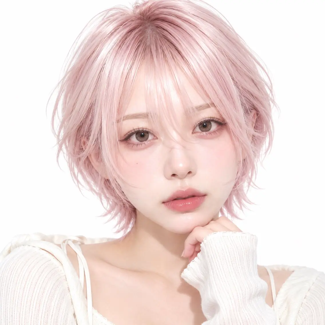 ショート カラー ヘアカラー トリートメント 🍎暖色カラー× レイヤー🍎みさきのヘアスタイル