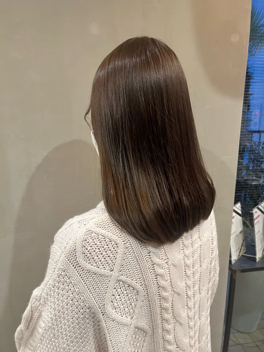 ミディアム カラー ブリーチ 透明感カラー ブリーチなしカラー haruka / CosyVelvetのヘアスタイル