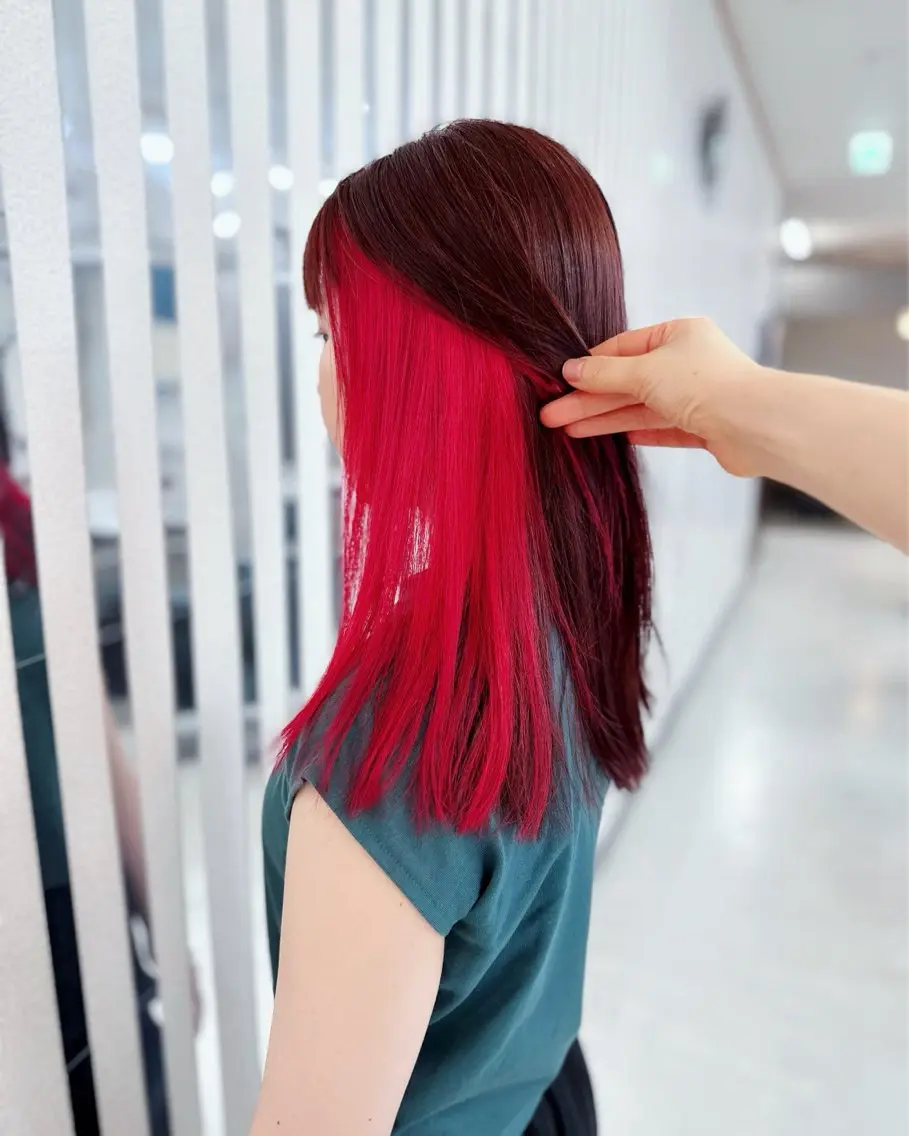 カラー イヤリングカラー YURI ✨のヘアスタイル