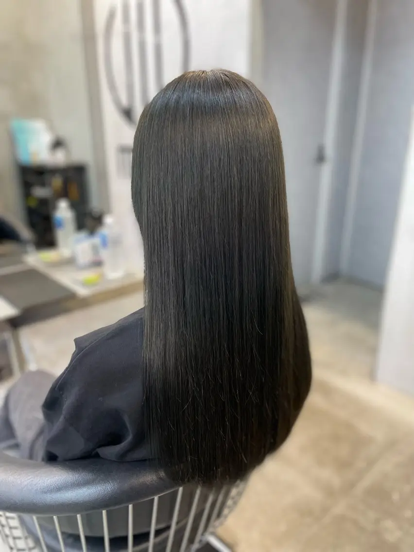 ロング 縮毛矯正 トリートメント メンズ指名多数 ✂︎松本明日翔のヘアスタイル